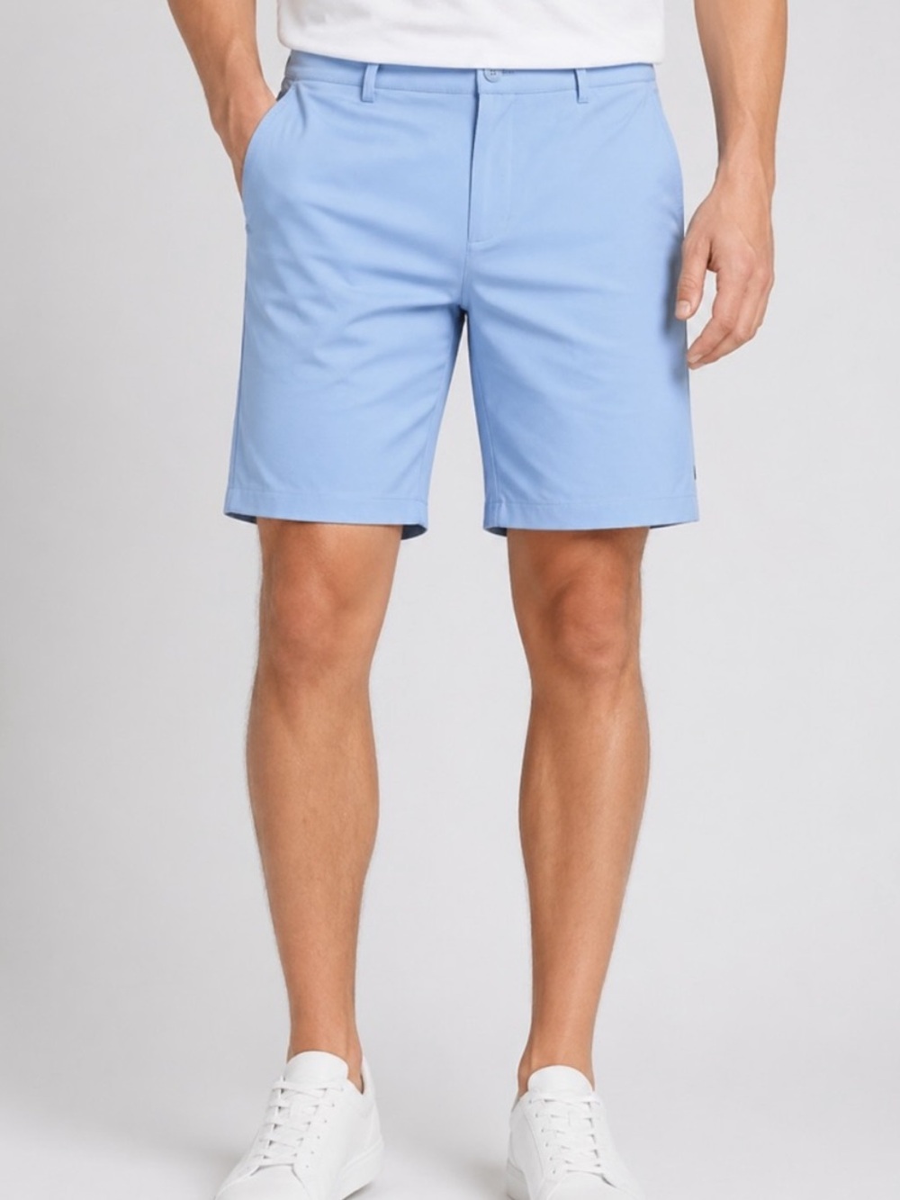 Graham Luxe Men’s Wren Golf Short Size 34 Powder Blue Stretch Lightweight